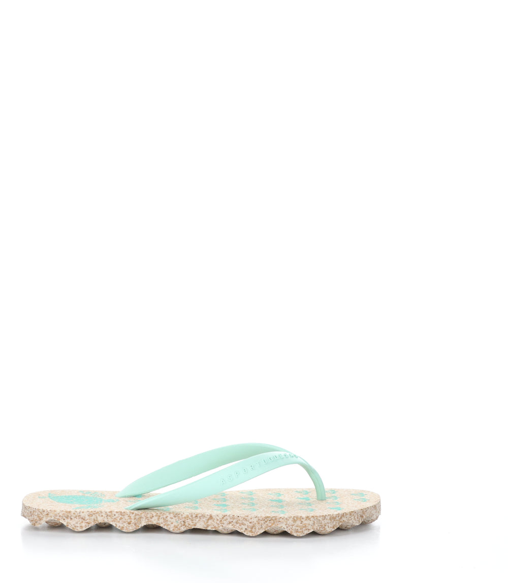 TURTLE112ASP MILKY/MINT Round Toe Shoes|TURTLE112ASP Chaussures à Bout Rond in Vert