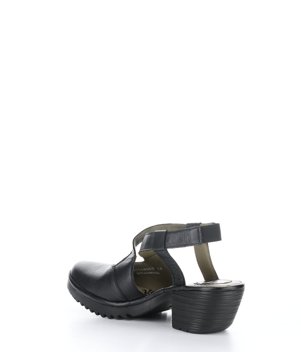 WAGE368FLY BLACK Round Toe Shoes|WAGE368FLY Chaussures à Bout Rond in Noir