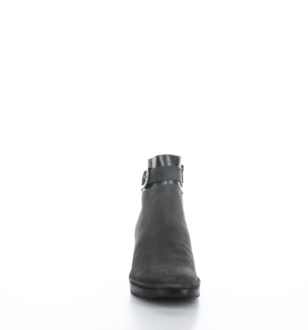 WISP342FLY Diesel/Graphite Zip Up Ankle Boots|WISP342FLY Bottines avec Fermeture Zippée in Gris