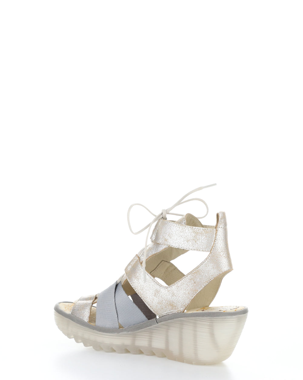 YACA413FLY 002 PEARL Lace-up Sandals