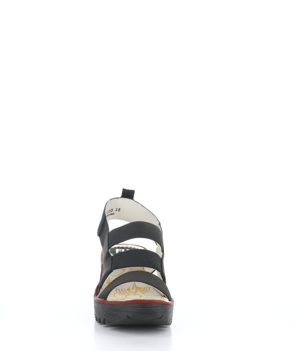 YERY389FLY 000 BLACK Velcro Sandals