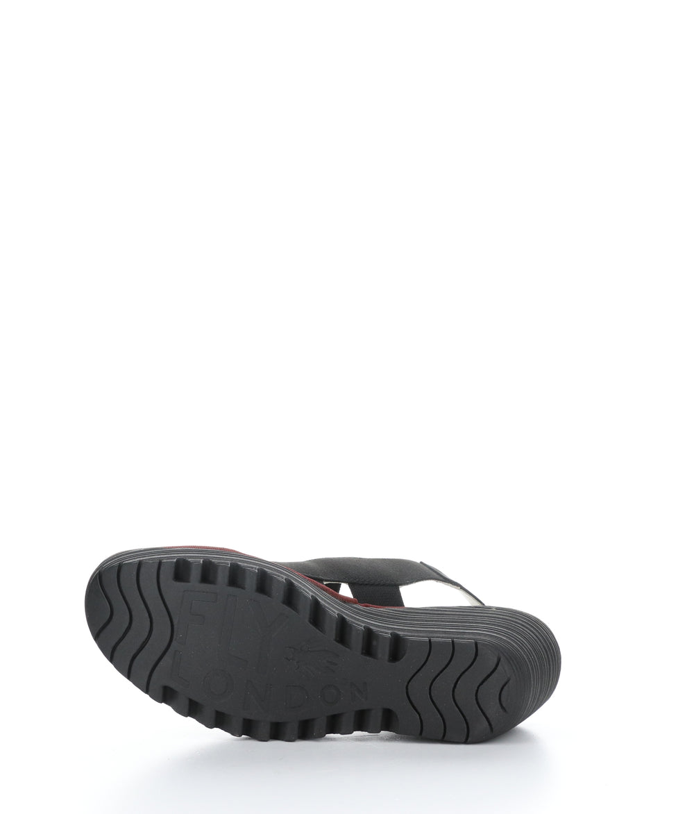 YERY389FLY 000 BLACK Velcro Sandals