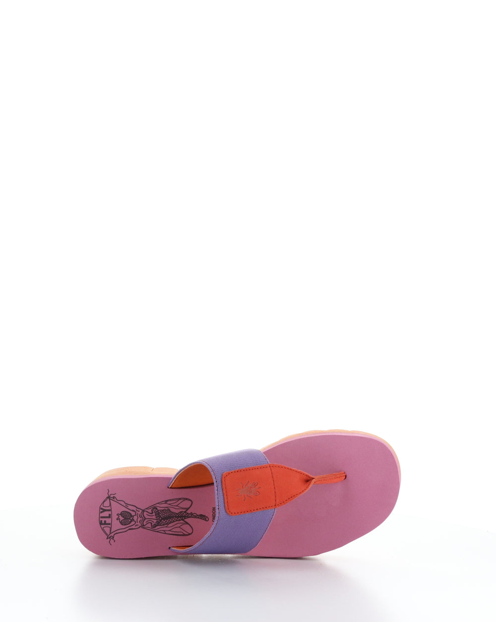 YOMU725FLY 008 RED/VIOLA Slip-on Sandals