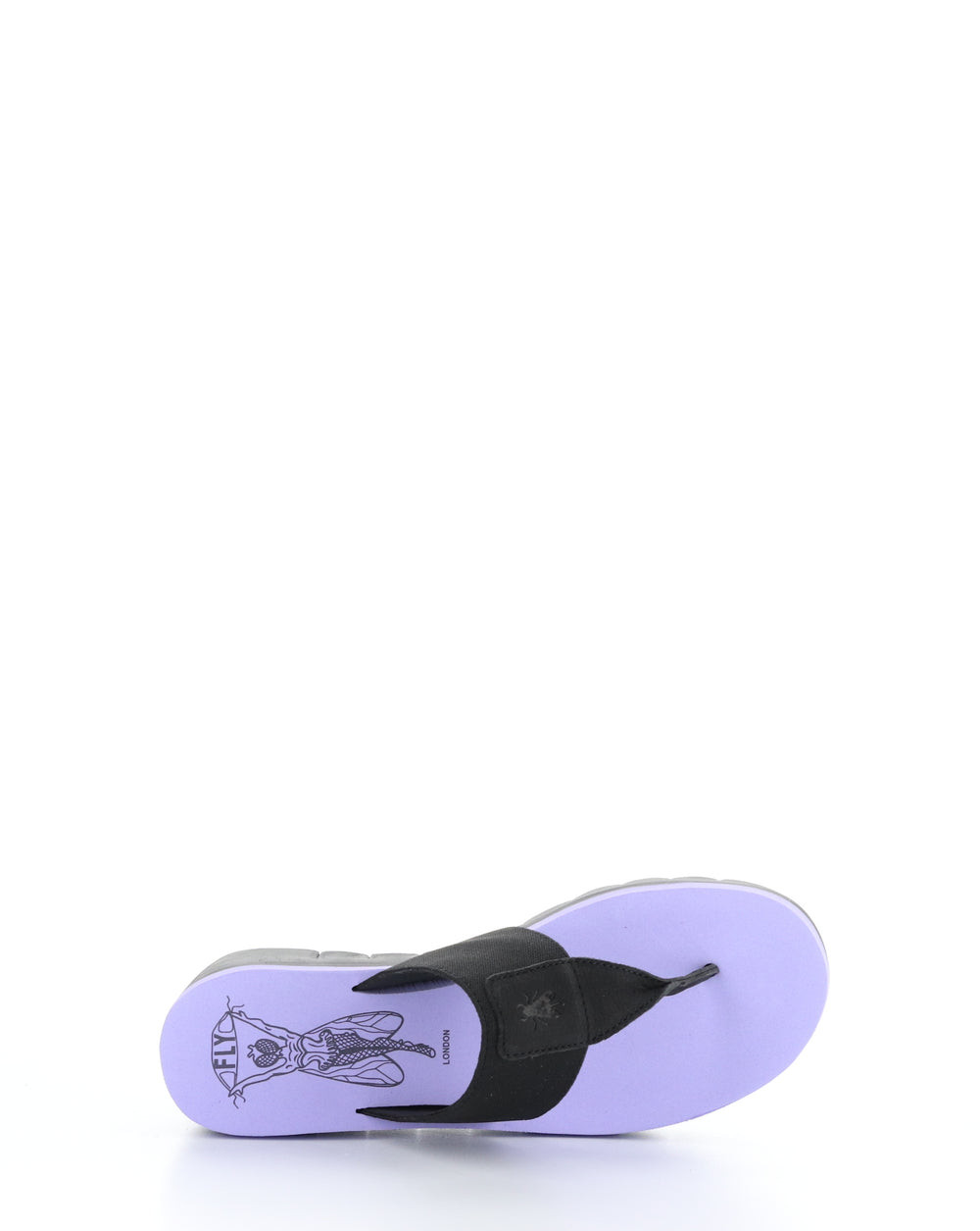 YOMU725FLY 010 BLACK/VIOLA Slip-on Sandals