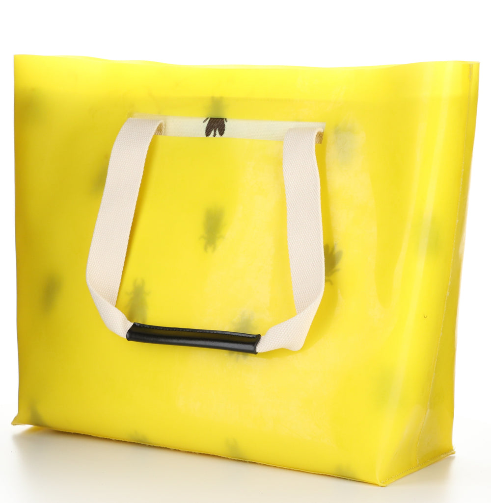 ZIME691FLY YELLOW/OFWHT/BLK Tote Bags|ZIME691FLY Sac Cabas in Jaune